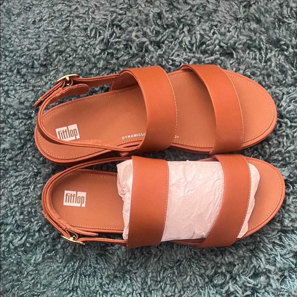Elegant Tan Women's Sandals - Picture 3 of 6